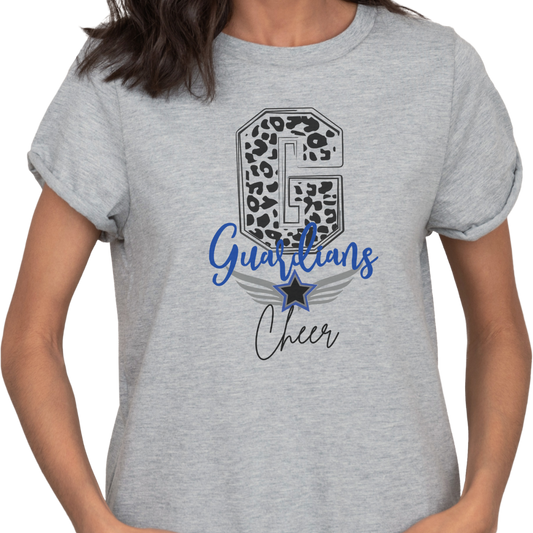 Guardians Cheer Leopard Print Tee